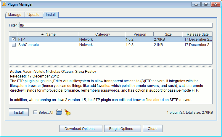 Image of Plugin Manager