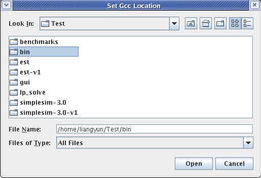 Set gcc directory