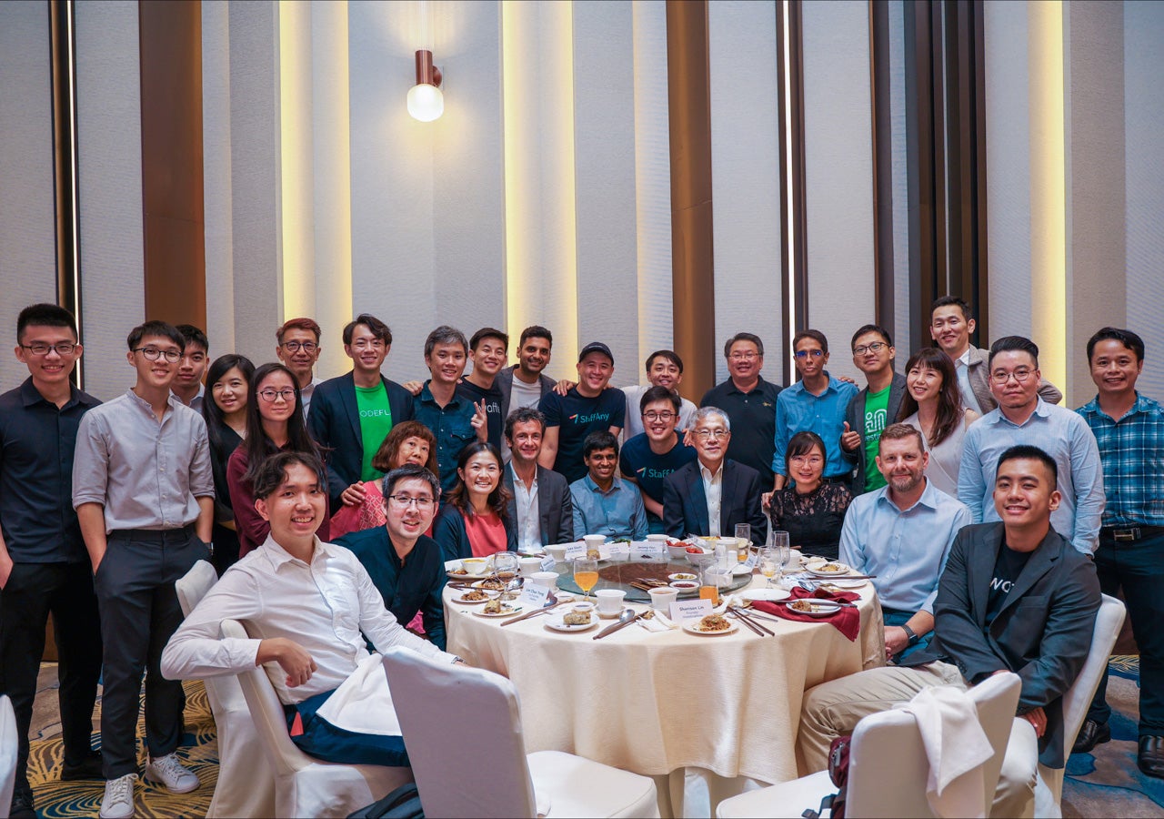 The School of Computing (SoC) Innovation and Entrepreneurship community at the school’s 25th Anniversary Dinner