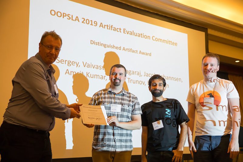 20191113_Ilya_Sergey_OOPSLA_Distinguished_Artifact_Award