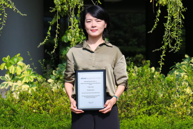 Assistant Professor Qiao Dandan earns the INFORMS ISS Gordon Davis Young Scholar Award