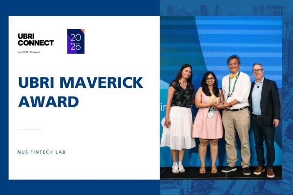 NUS SoC Newsbyte NUS FIntech Lab UBRI Maverick Award (1)