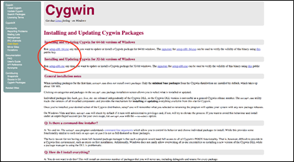 Cygwin