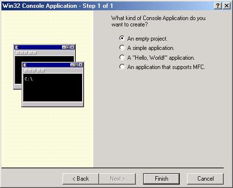 creating a console application