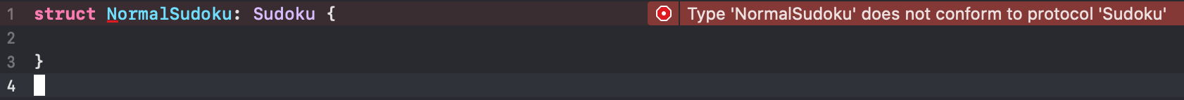 Error message