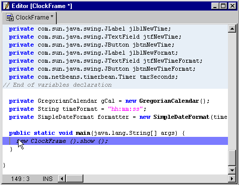 Set a breakpoint