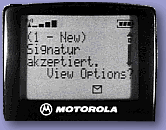 Pager screen