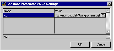 Parameter-setting dialog