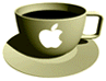 Java (TM) cup with Apple (TM) logo