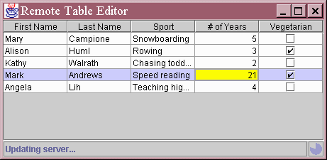 Remote Table Editor