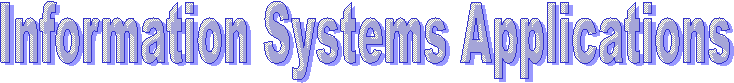 Information Systems Applications