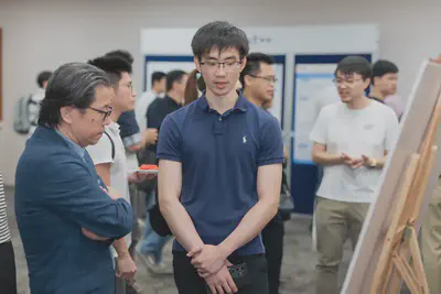 Chao Ming presenting his research