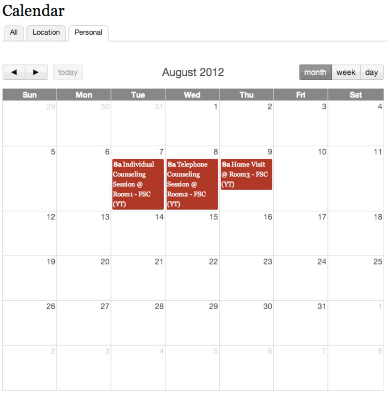 FYCMS: Calendar