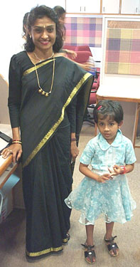 Momtha (always cheerful) and daughter