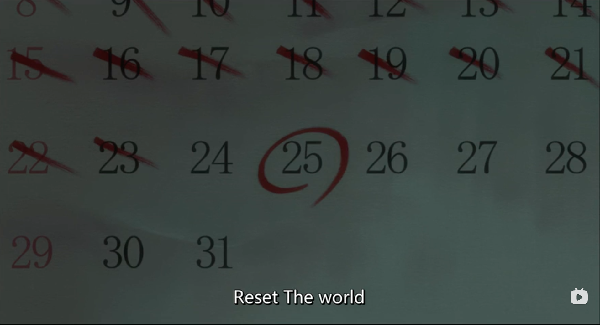 他将25日定为执行计划“Reset The World”的最终日期